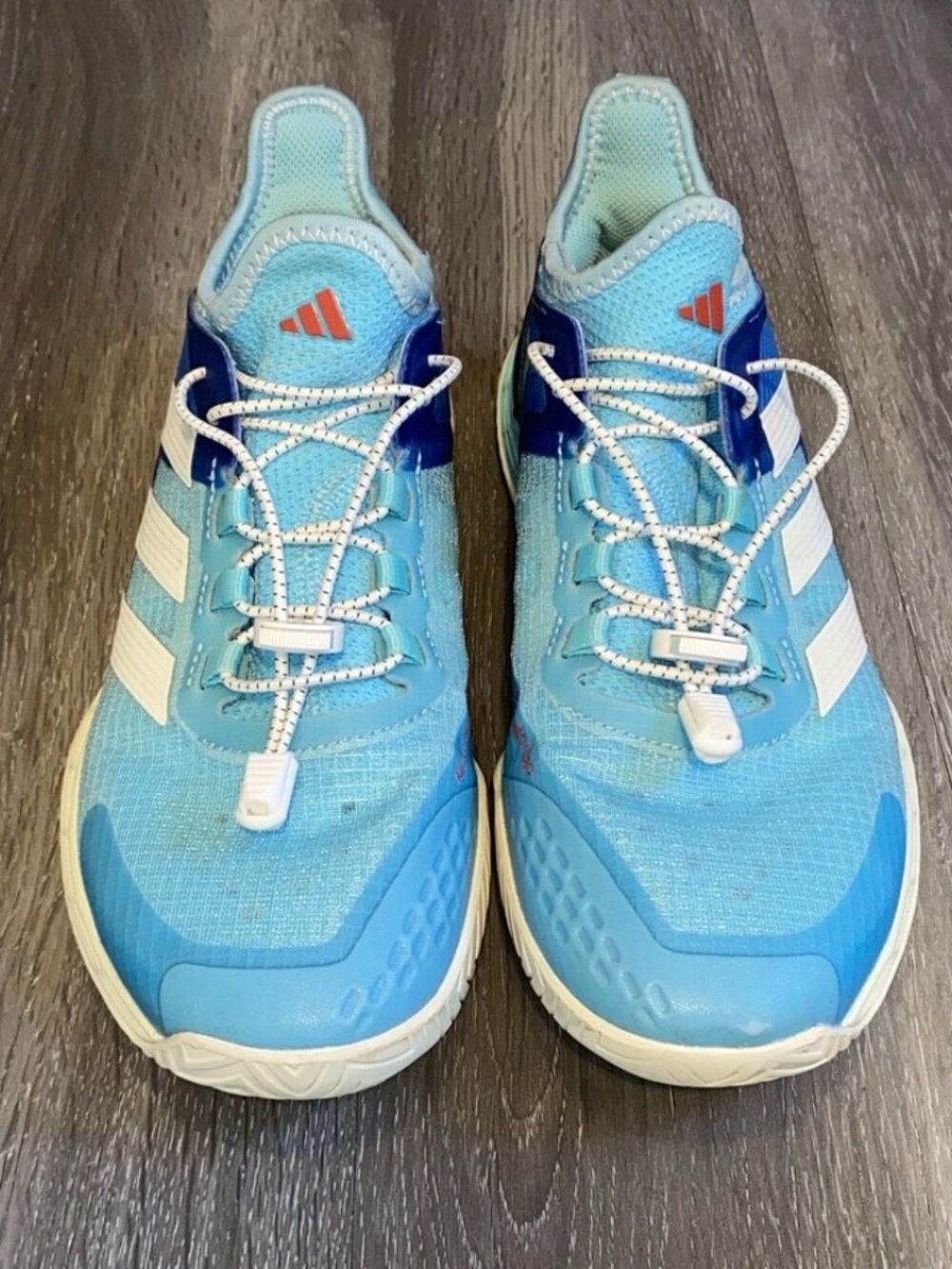 adidas Adizero Ubersonic 4.1 Tennis Pickleball Shoe Aqua blue women's 8.5
